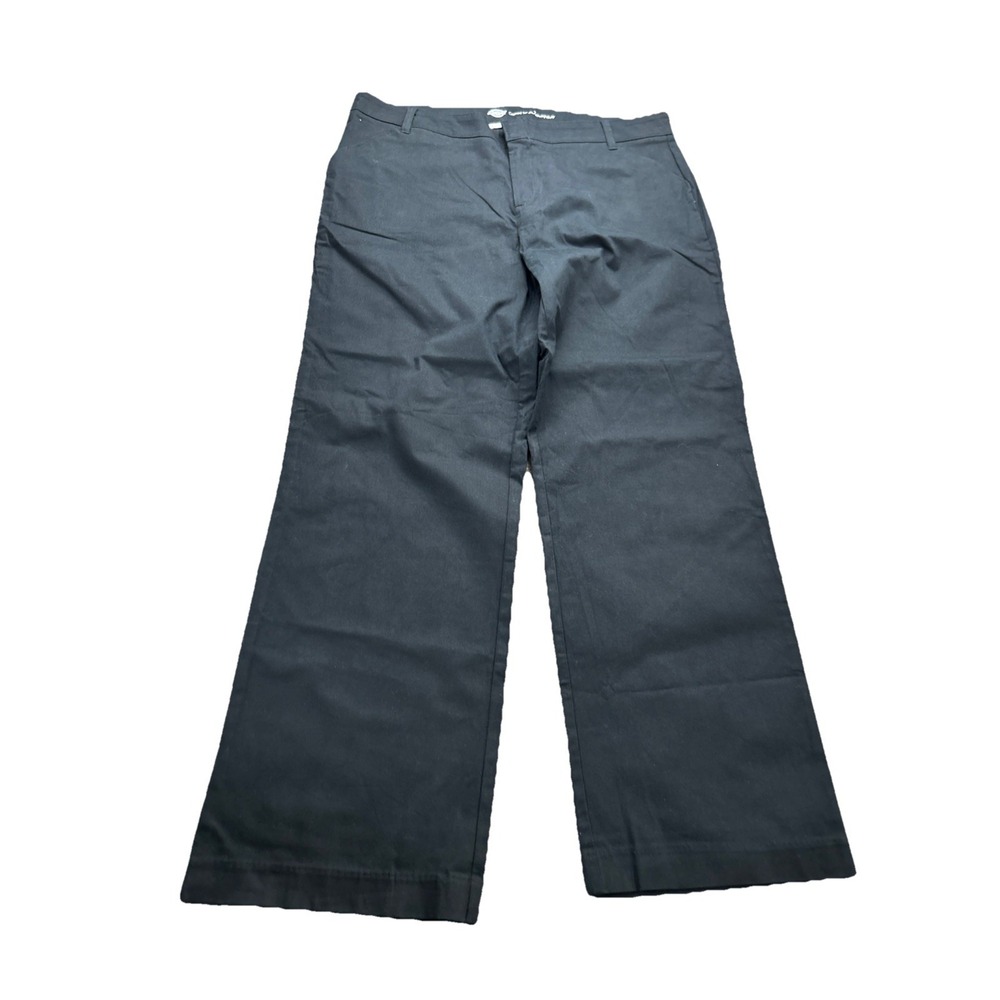 Dickies Twill Womens Black Pants 18 Reg 38x31 Relaxed Straight Leg